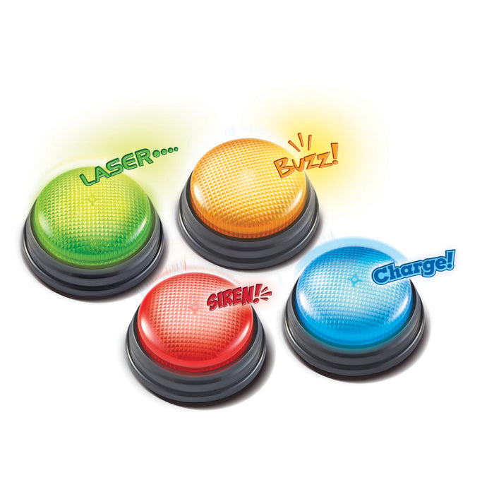 Learning Resources LER3776 Lights and Sounds Answer Buzzers, Set of 4