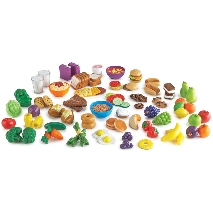 Learning Resources LER9723 New Sprouts Classroom Play Food Set in Large Tote