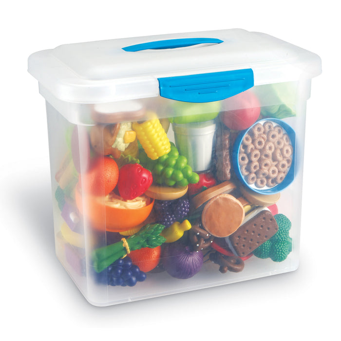 Learning Resources LER9723 New Sprouts Classroom Play Food Set in Large Tote