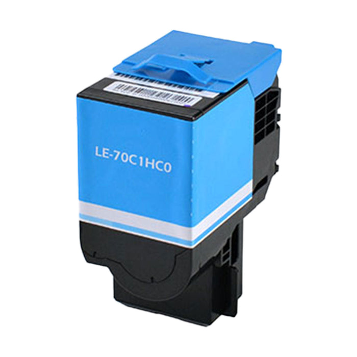 Lexmark Compatible  70C1HC0 , 701HC Cyan Toner Cartridge