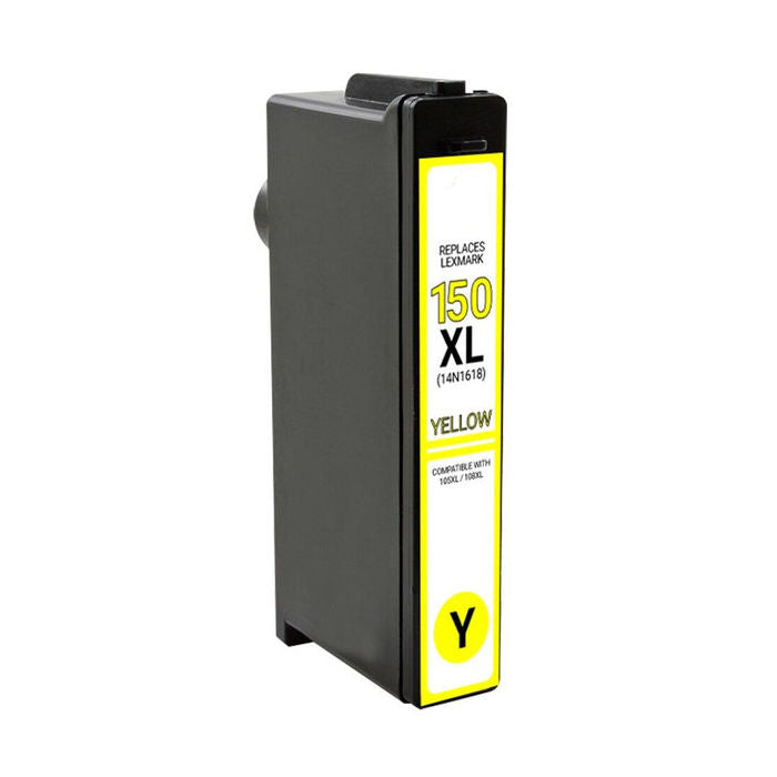 Compatible Lexmark 14N1618 150XL High Capacity Yellow Ink Cartridge