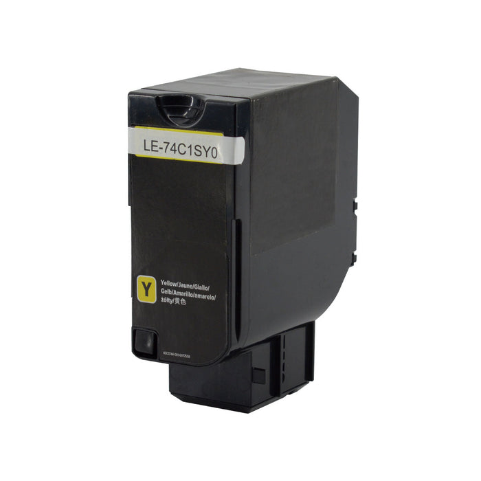 Lexmark Remanufactured  74C1SY0 Yellow Toner Cartridge