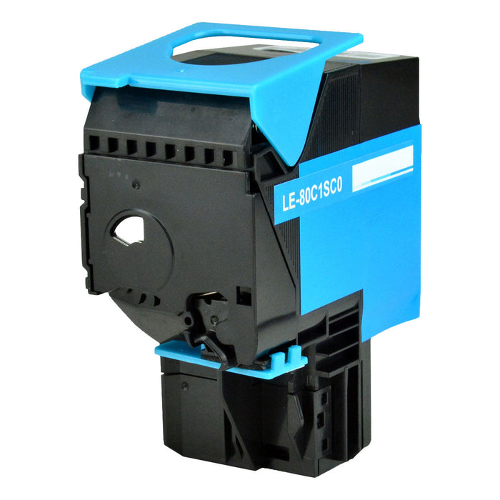 Lexmark Remanufactured  80C1SC0 , 801SC Cyan Toner Cartridge