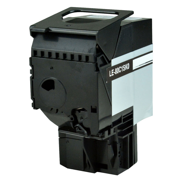 Lexmark Remanufactured  80C1SK0 , 801SK Black Toner Cartridge