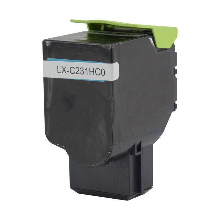 Lexmark Remanufactured  C231HC0 High Yield Cyan Toner Cartridge