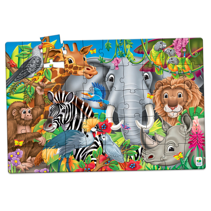 The Learning Journey International LJI017364 Jumbo Floor Puzzles - Animals of the World