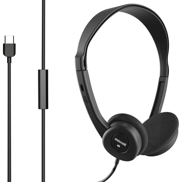 Maxell MAX197326 HP101 USB C Headphone with Mic