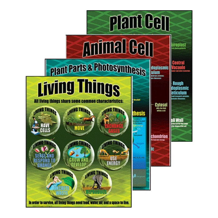 McDonald Publishing MC-P077 Life Science Posters, Set of 4