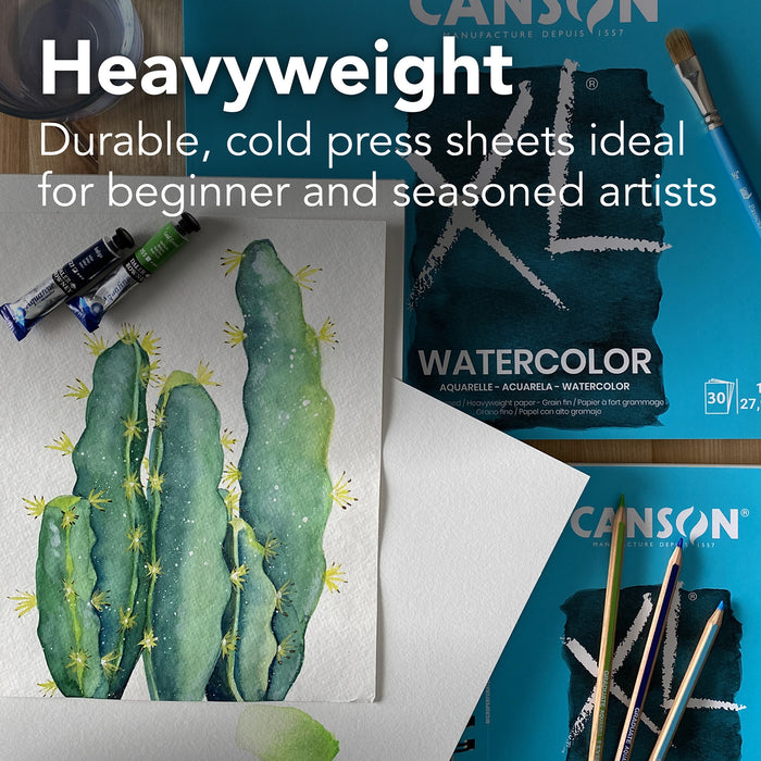 Canson MCXC31078S003 XL Series Watercolor Sheet Bulk Pack, 250 Sheet, 9X12 inch, 1 Count