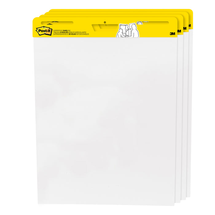 Post-it MMM559VAD4PK Easel Pad, 25" x 30", Self Stick Sheets, 30 Sheets/Pad, Pack of 4