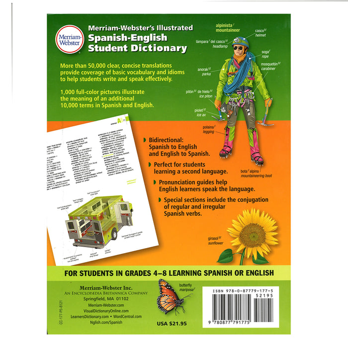 Merriam-Webster MW-1775 Illustrated Spanish-English Student Dictionary, Spanish Edition