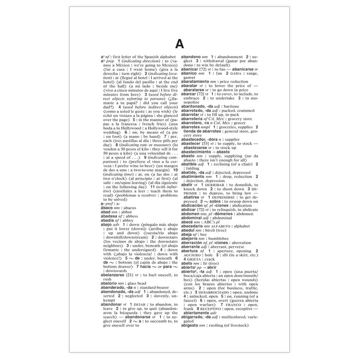 Merriam-Webster MW-3724 Merriam-Webster's Spanish-English Dictionary, Hardcover
