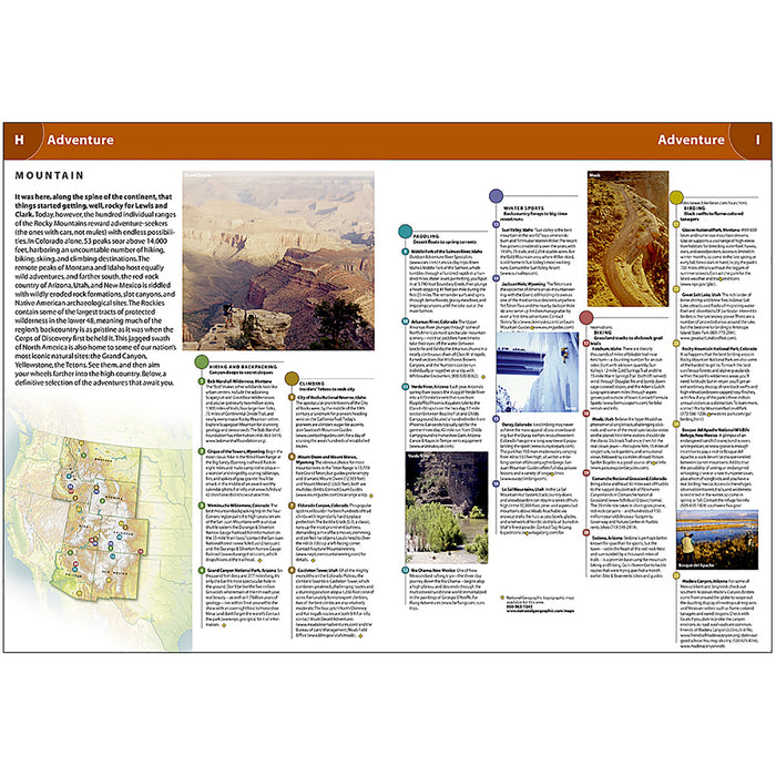 National Geographic NGMRD00620166 Road Atlas 2024: Adventure Edition, United States, Canada, Mexico, 11" x 15"