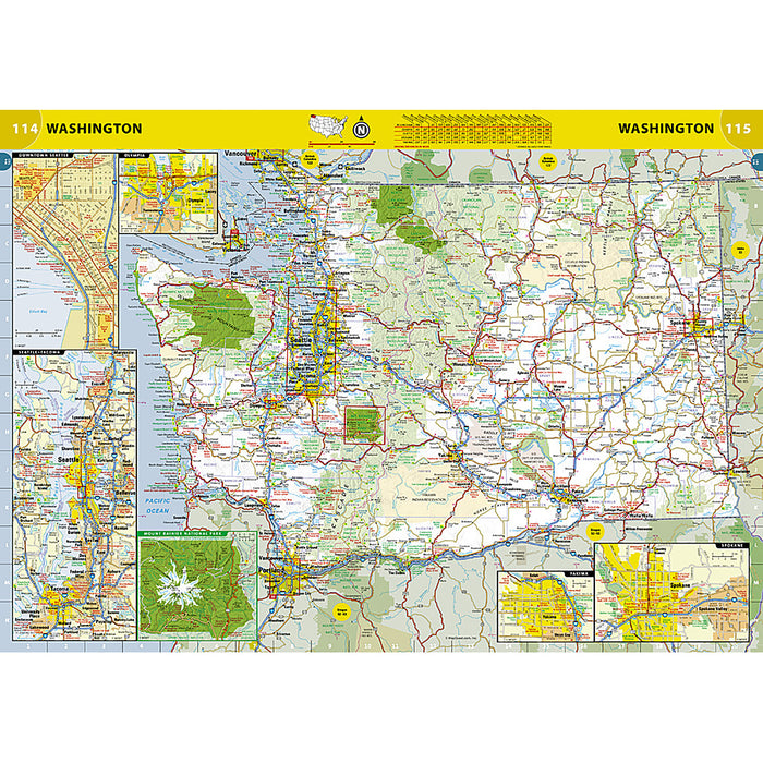 National Geographic NGMRD00620166 Road Atlas 2024: Adventure Edition, United States, Canada, Mexico, 11" x 15"