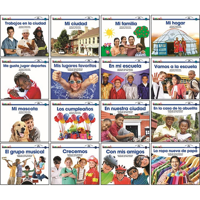 Newmark Learning NL-1981 En Español: Sight Word Reader Social Studies, Set of 16