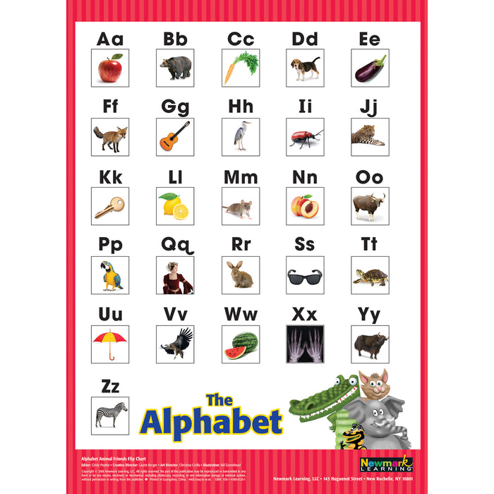 Newmark Learning NL-4679 Alphabet Animal Friends Flip Chart