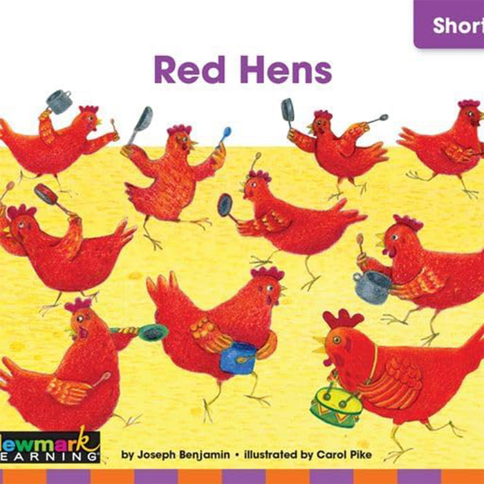 Newmark Learning NL-6832 Decodable Readers Grade K Consonants and Short Vowels (u, e), 20 Books