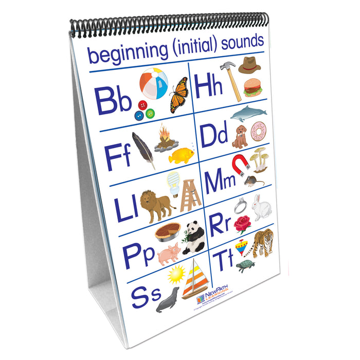 NewPath Learning NP-320023 Early Childhood ELA Readiness Flip Chart, Phonemic Awareness