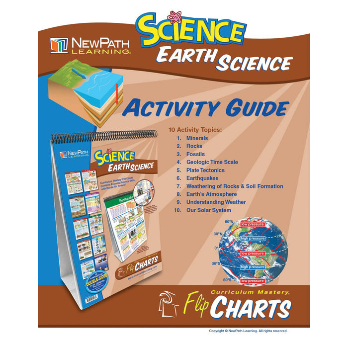 NewPath Learning NP-346008 Earth Science Curriculum Mastery Flip Chart, 10 Pages