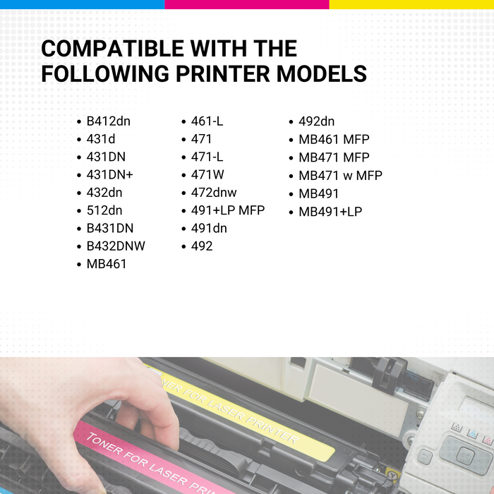 CW Outlet & Supplies Compatible 44574901 High Yield Black Toner OKIDATA