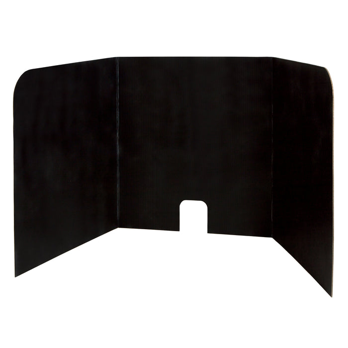 Pacon PAC3795 Computer Lab Privacy Board, Black, 22"H x 22"W x 20"D, 4 Boards