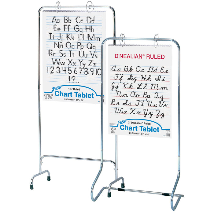 Pacon PAC74410 Chart Stand, Adjustable, Metal, Adjustable to 64"H, 28" Wide, 1 Stand