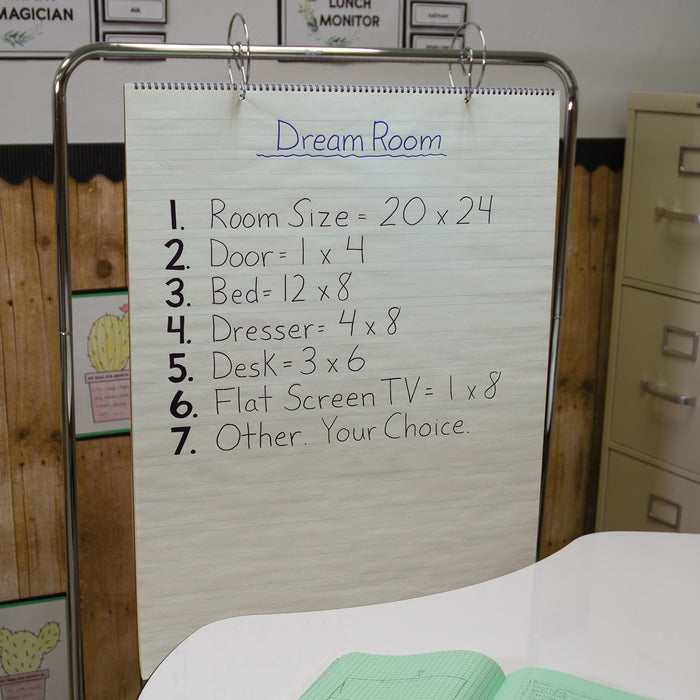 Pacon PAC74710 Chart Tablet, Manuscript Cover, 1-1/2" Ruled, 24" x 32", 25 Sheets