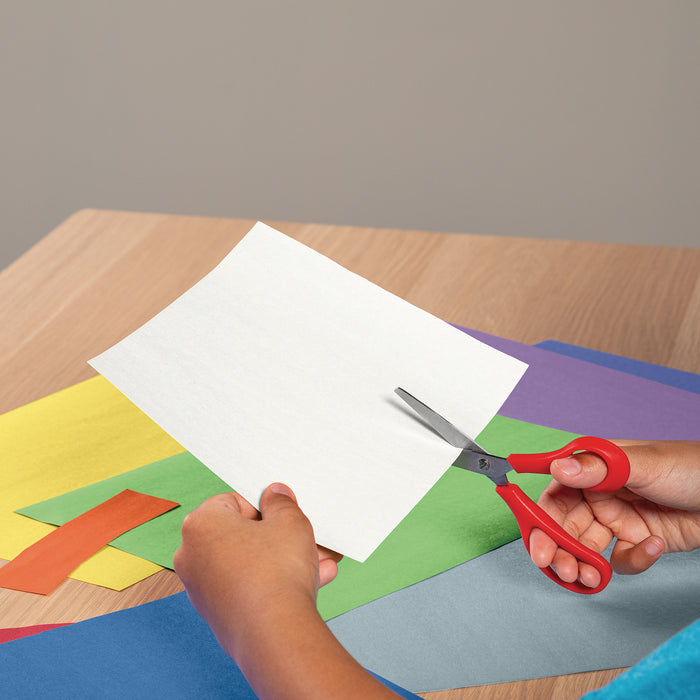 Prang PAC9207 Construction Paper, Medium Weight, White, 12" x 18", 50 Sheets