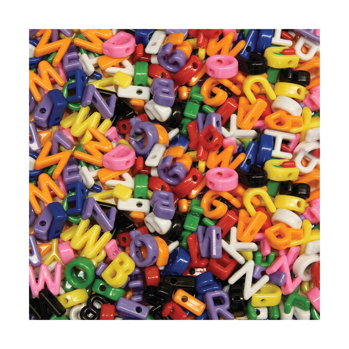 Creativity Street PACAC3253 Shaped Beads, Upper Case Letters, Approx. 7/8", 288 Pieces