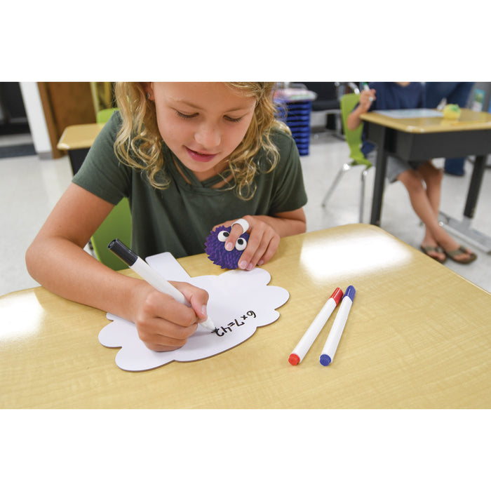 Pacon PACAC9003 Whiteboard Erasers, Eraser Puffs, Elastic Band, 3" x 3", 25 Erasers