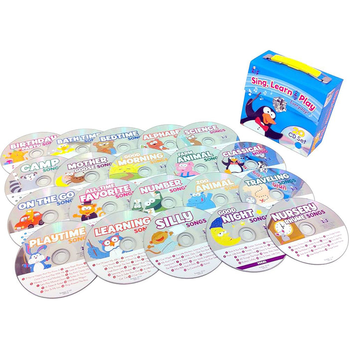 PBS Publishing PBSTW8355 Sing, Learn & Play Everyday! 20-CD Set