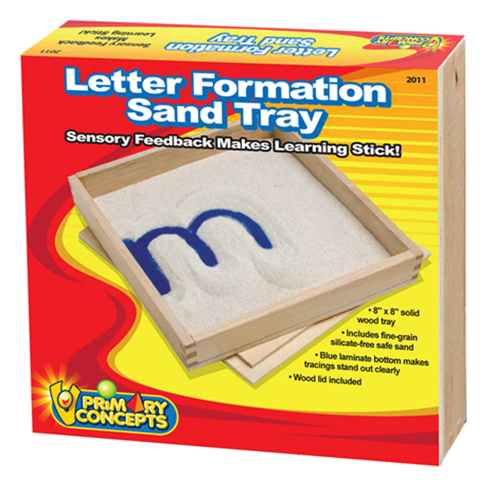 Primary Concepts PC-2011 Letter Formation Sand Tray, 8" x 8"