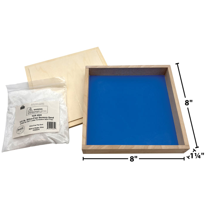 Primary Concepts PC-2012 Letter Formation Sand Tray, 8" x 8", Pack of 4