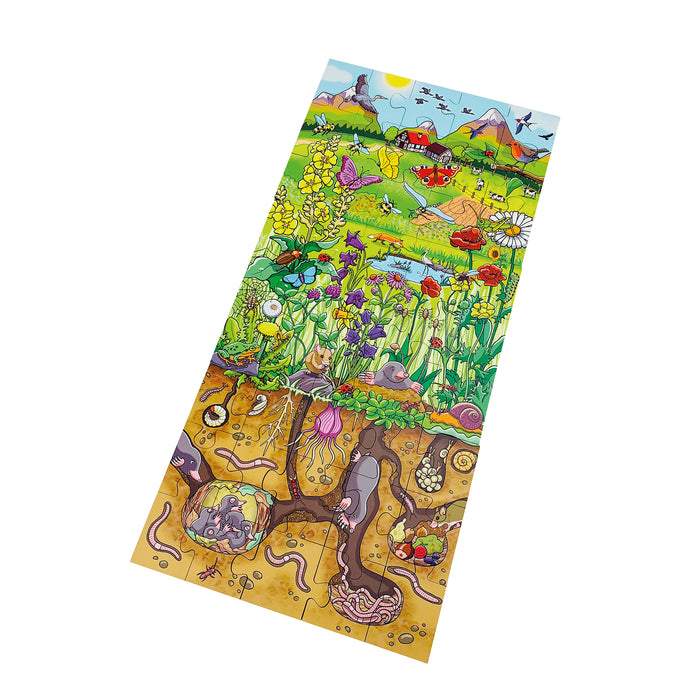 Beleduc PLWB16212 Discover The Flower Meadow Floor Puzzle