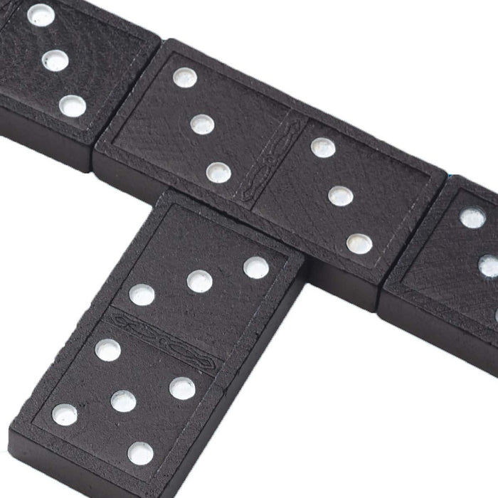 Pressman PRE152112 Double Six Wooden Dominoes Game