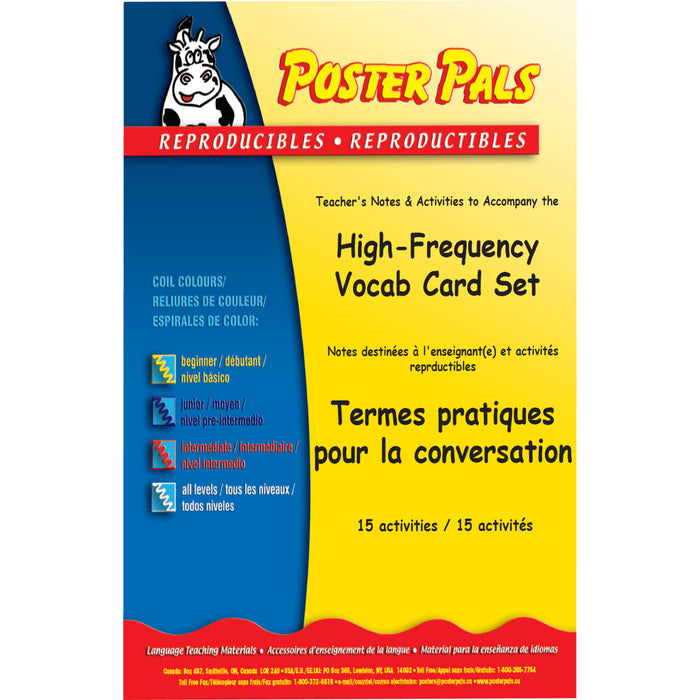 Poster Pals PSZP145R French High-Frequency Vocab Card Set