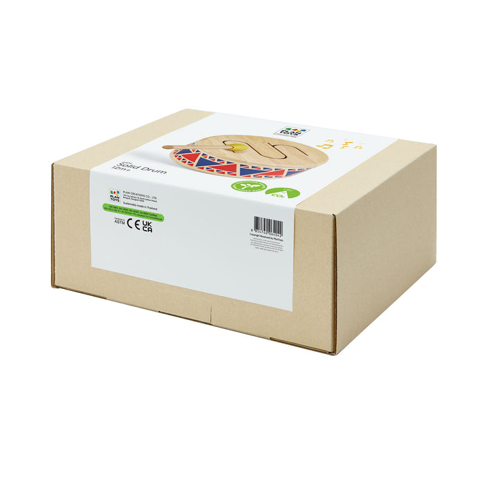 PlanToys PTS6404 Wooden Solid Drum Toy Percussion Instrument