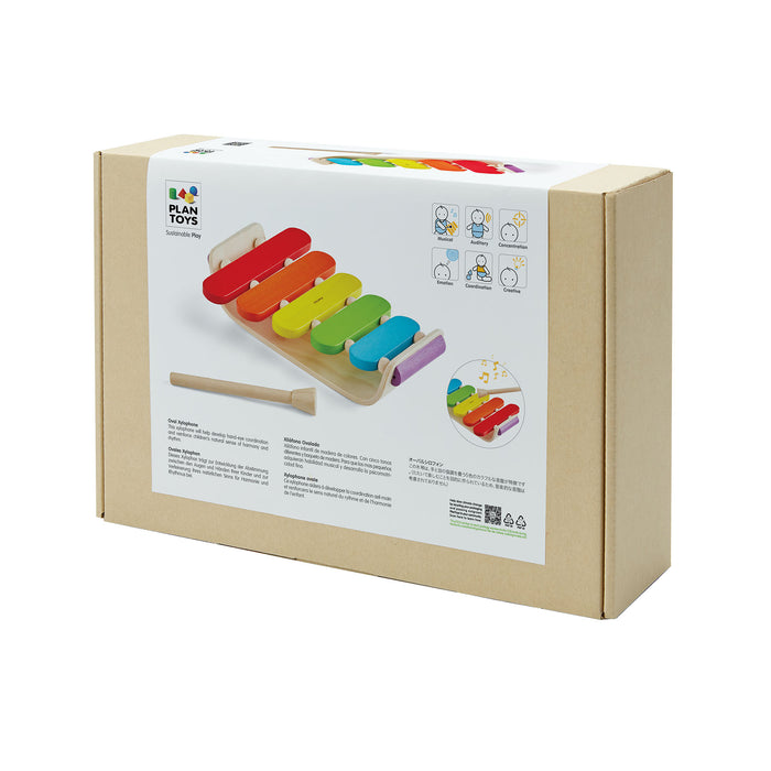 PlanToys PTS6405 Wooden Oval Xylophone Musical Toy