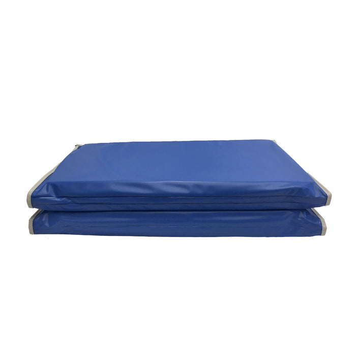 KinderMats PZ-KM110 Basic KinderMat, 1" Thick, Red/Blue with Gray Binding