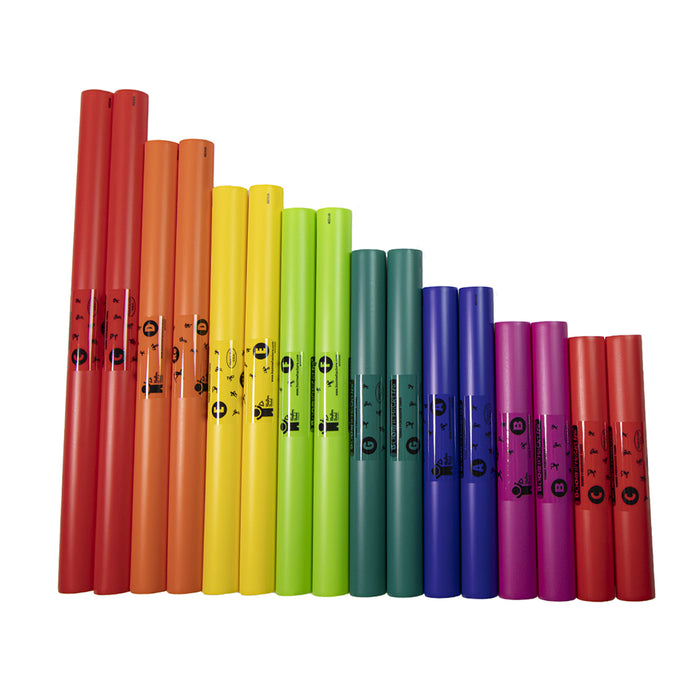 Rhythm Band Instruments RB-BW16WP Boomwhacker Percussion Tubes Boom! Whack! Pop! Kit