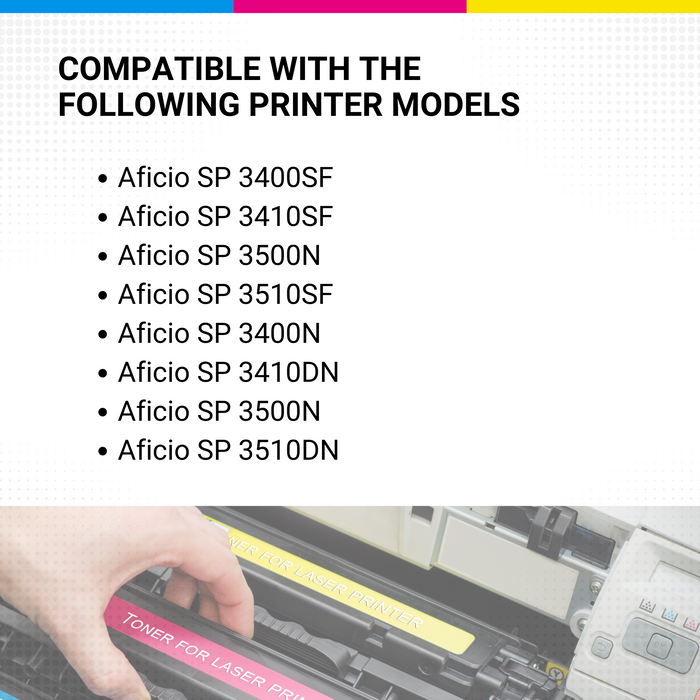 Ricoh 406989 Aficio Sp3500 sf3500xa High Yield Black Toner RICOH