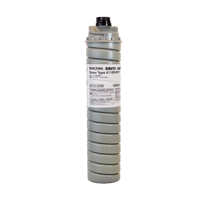 OEM Ricoh Type 6110D (841332) Toner Cartridge, Black 43K Yield