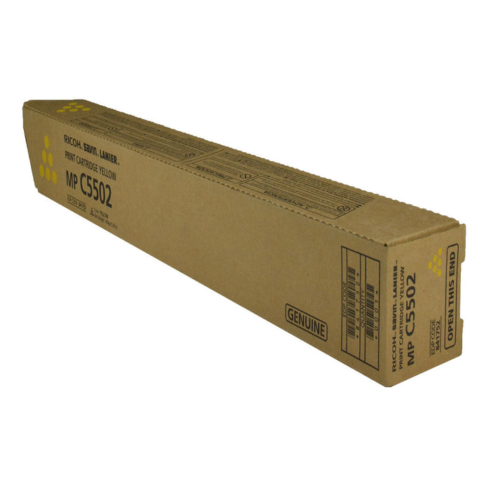 OEM Ricoh  (841752, 841680) Toner Cartridge, Yellow 22.5K Yield