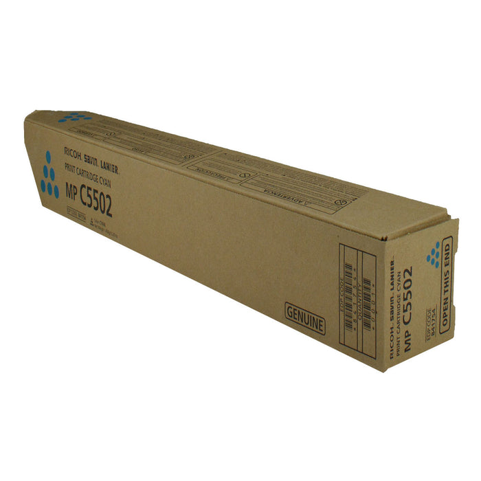 OEM Ricoh  (841754, 842480) Toner Cartridge, Cyan 22.5K Yield