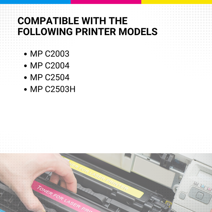 CW Outlet & Supplies Compatible 841919 High Yield Yellow Toner RICOH