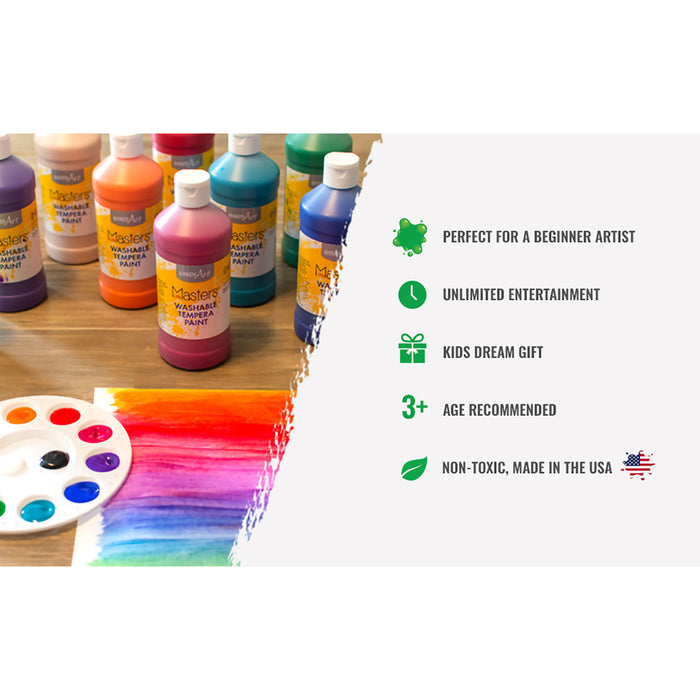 Handy Art RPC881035 Acrylic 8 - Half Gallon Primary Set