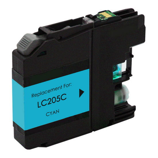Compatible Brother LC205C Extra High Yield Cyan Inkjet Cartridge
