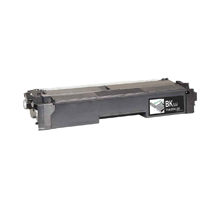 Compatible Brother High Yield TN635XLBK Black Toner Cartridge