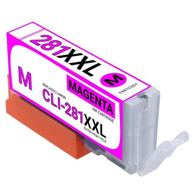 Compatible Canon CLI-281XXLM 1981C001 Magenta Super High-Yield Ink Cartridge