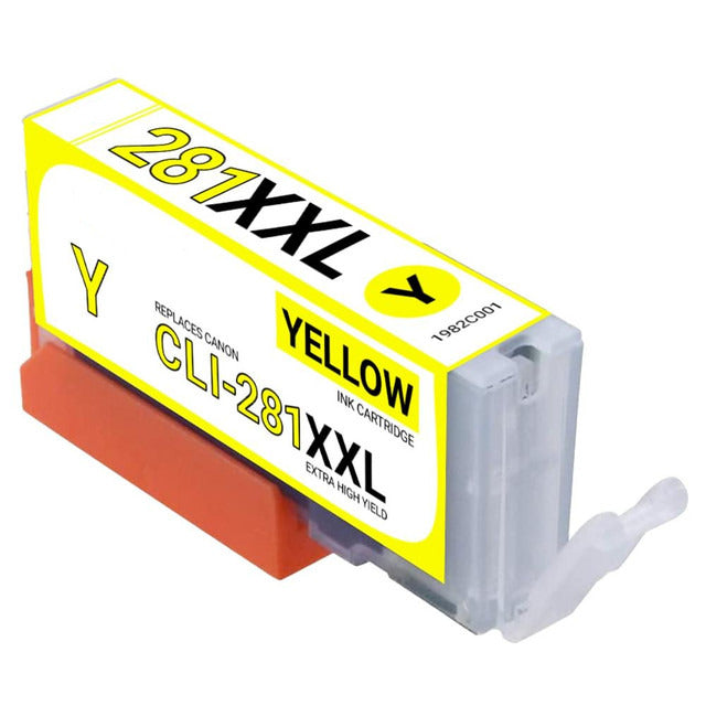 Compatible Canon CLI-281XXLY 1982C001 Yellow Super High-Yield Ink Cartridge